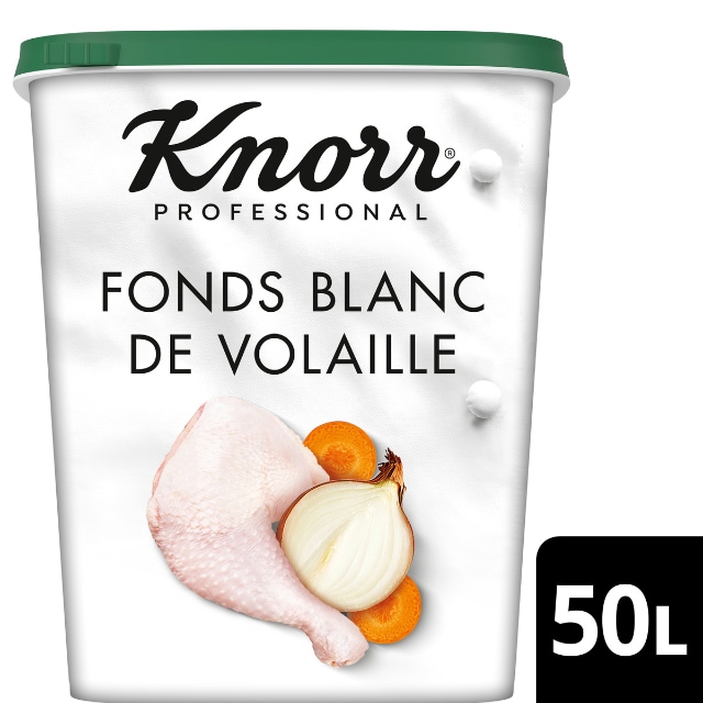 Knorr Fonds Blanc de Volaille Déshydraté Boîte 750g jusqu'à 50L - 